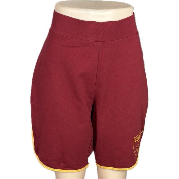 Harry Potter +3 Red Seeker Graphic Marigold Piping Trim Cotton Bike Shorts - Picture 2 of 7